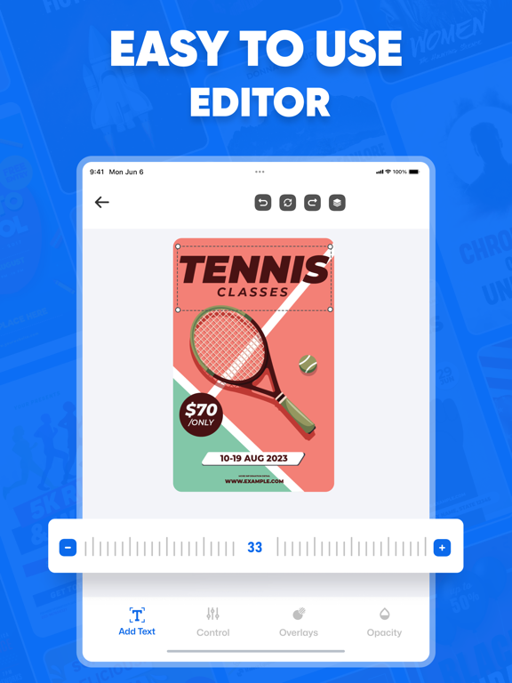 Poster Maker: & Flyer Maker iPad screenshot 4 - Graphics & Design app