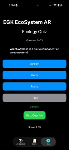 EGK EcoSystem AR screenshot
