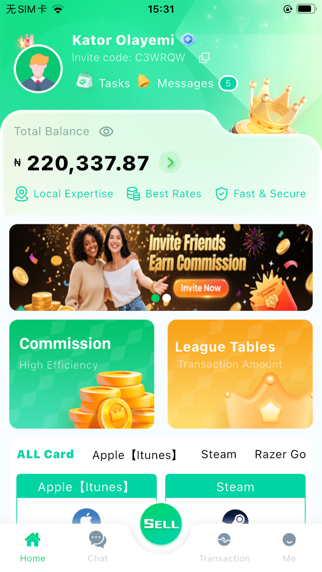 GiftCardHome iPhone screenshot 3 - Utilities app
