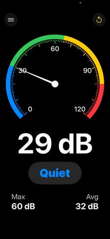 Decibel Meter for Seniors iPhone screenshot