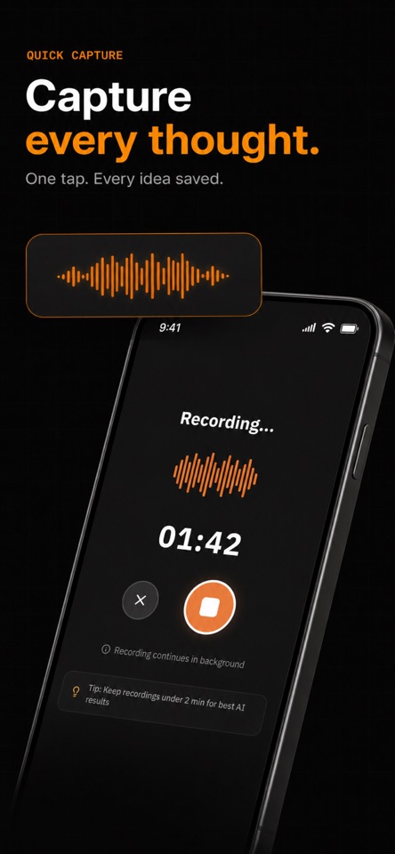 Tonot - AI voice note screenshot 2