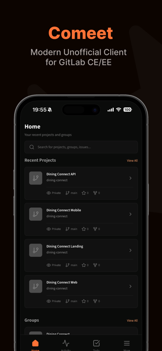 Comeet - GitLab Companion Screenshot 1 of 6