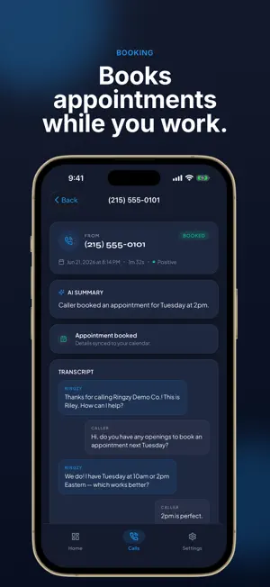 Ringzy: AI Receptionist screenshot 4