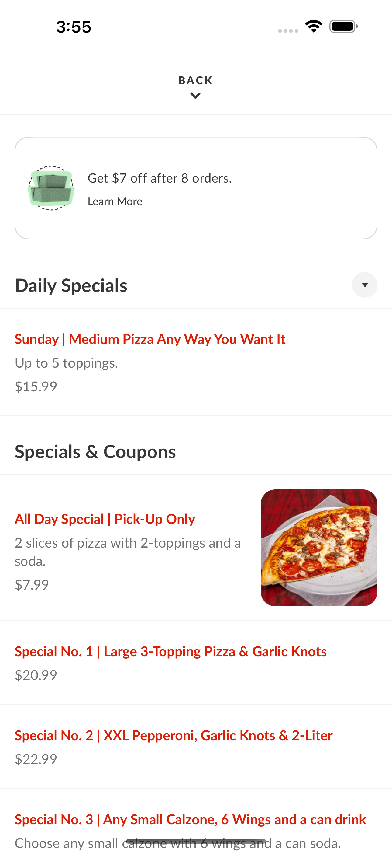 Tuscany Pizza screenshot 3