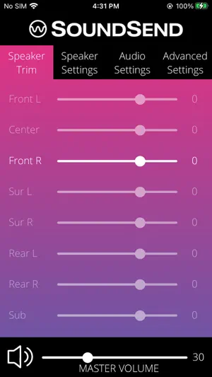 WiSA SoundSend screenshot 1