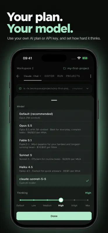 Vibe Pocket: AI Coding Agents screenshot 4 of 5