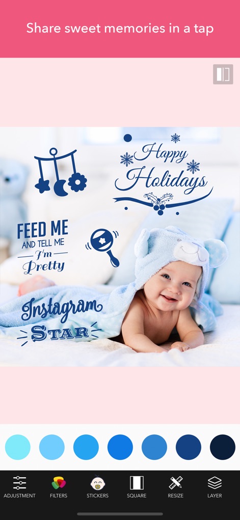 Pregnancy & Baby Milestone Art - baby-picpoc-milestone-art-editor
