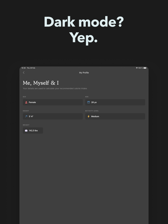 Cals: Calorie Counter & Diets iPad screenshot 7 - Health & Fitness app
