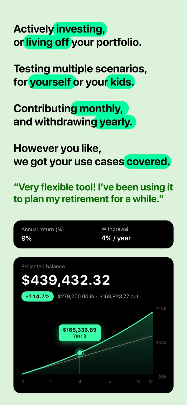 Screenshot #3 pour Simple DCA Calculator