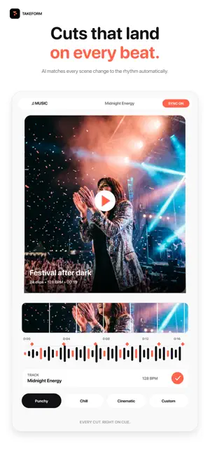 Takeform: 1-Click Video Editor screenshot 4