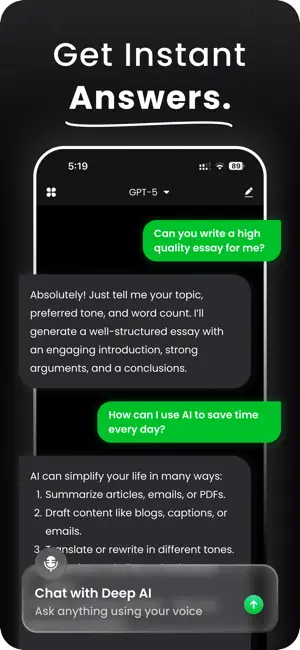 Гронк AI - DeepGronk AI Чат iPhone screenshot 2