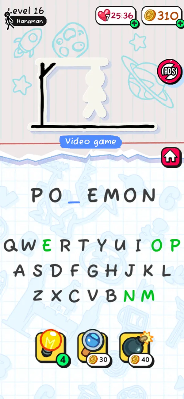 Screenshot #1 pour Le Pendu- Devinez les mots