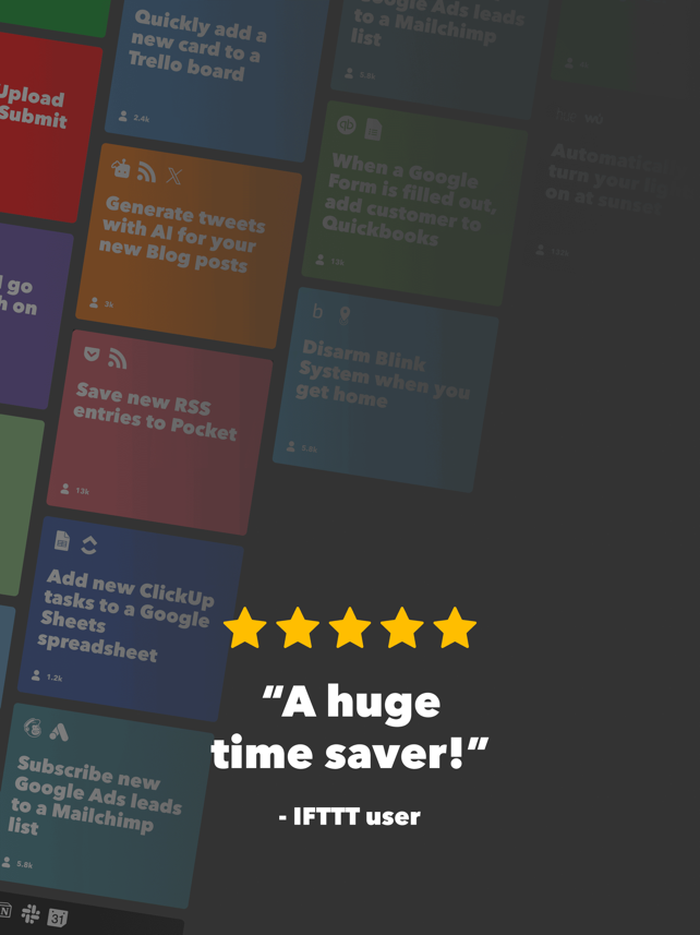 IFTTT - Automatisierung Screenshot