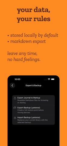 Potoroo - Private Journal screenshot