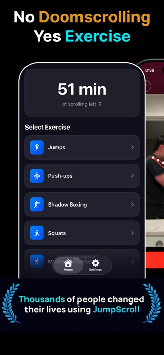 JumpScroll Screen Time Control Screenshot 1 of 5