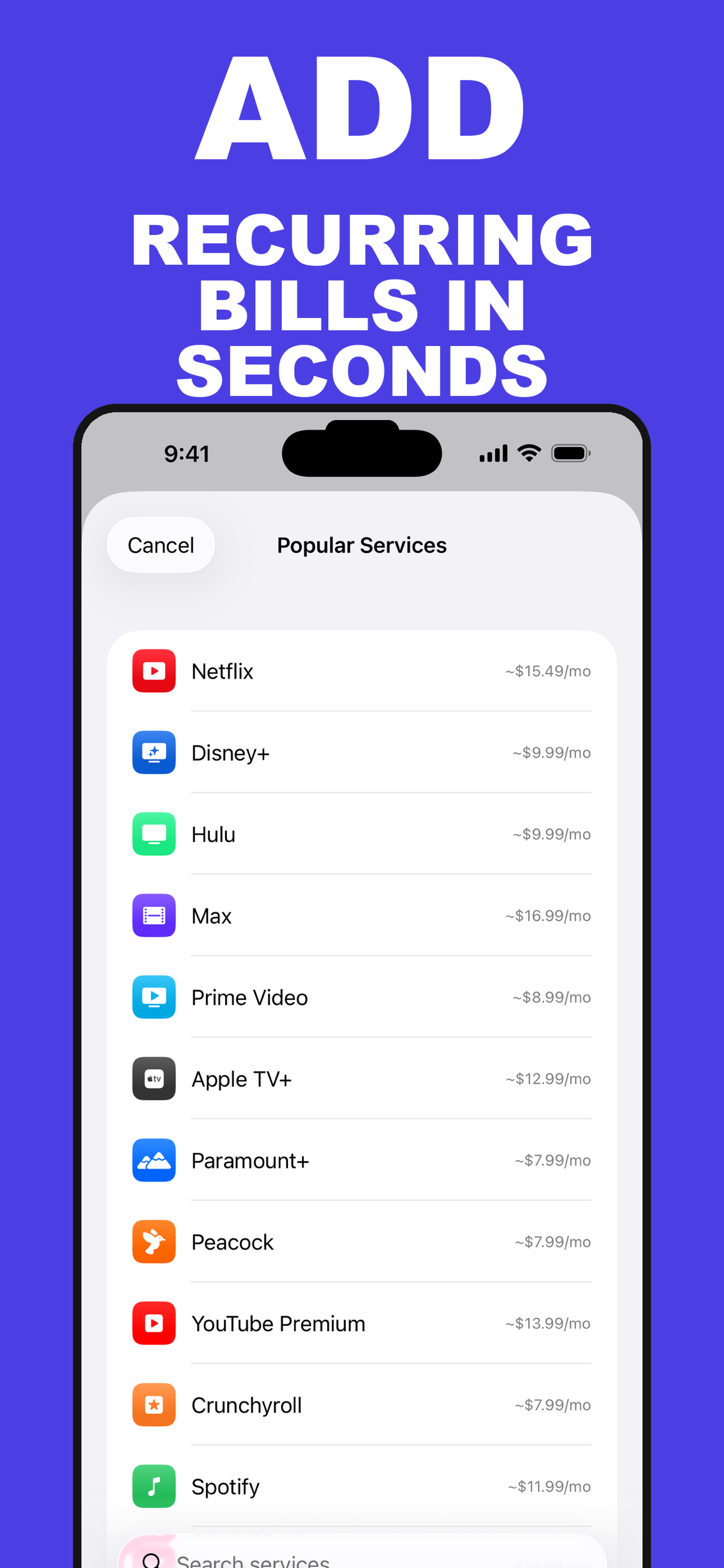 SubsLog: Subscription Tracker screenshot 4