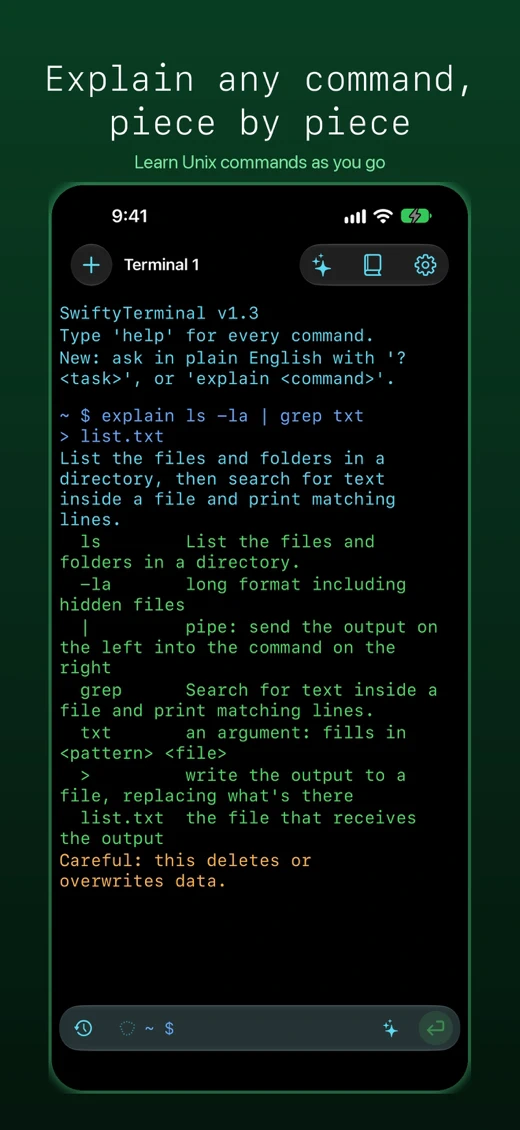SwiftyTerminal: Terminal Shell screenshot 3