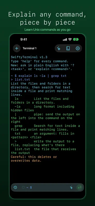SwiftyTerminal: Terminal Shell screenshot 3 of 10
