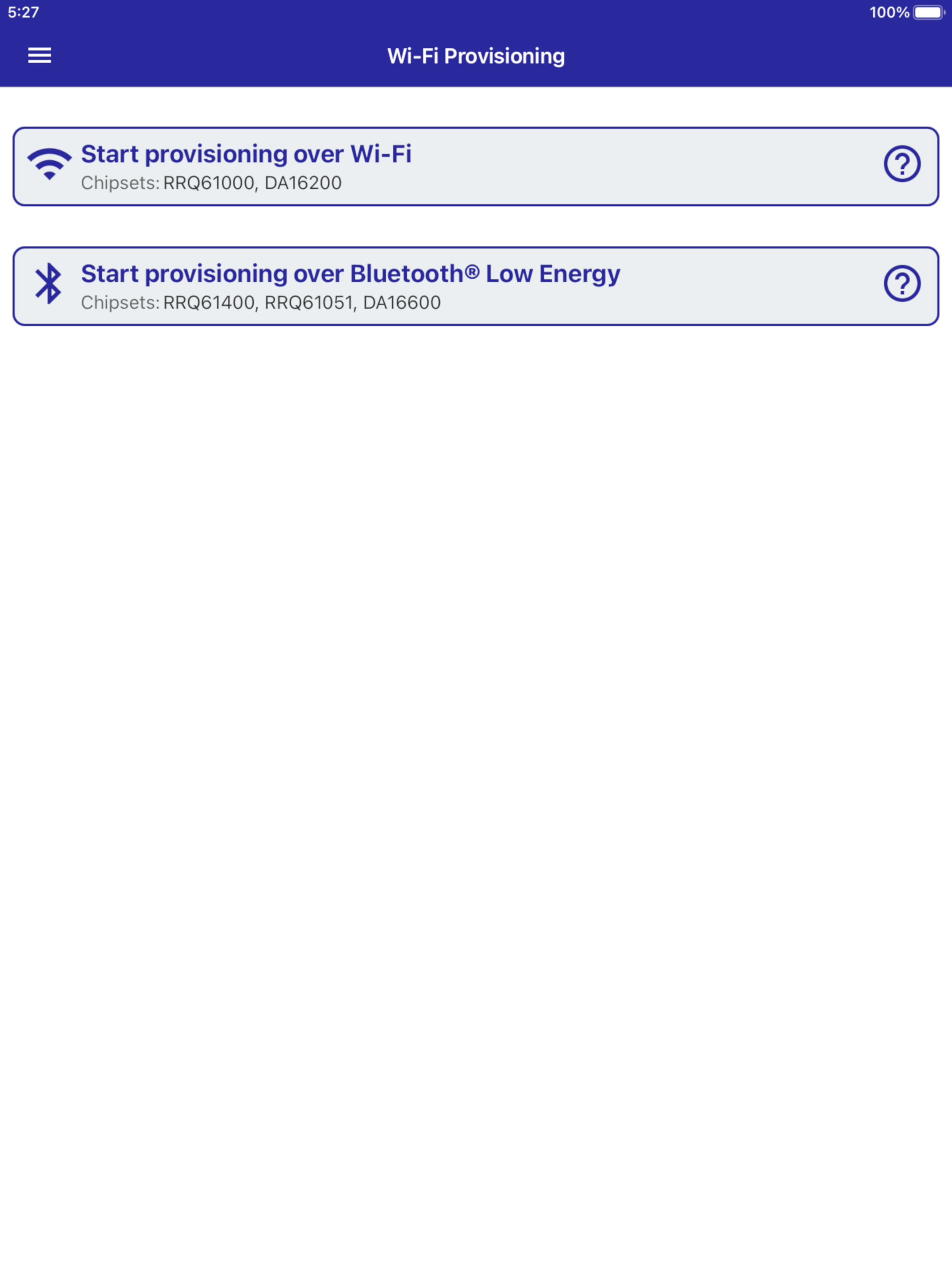 Renesas WiFiProvisioning