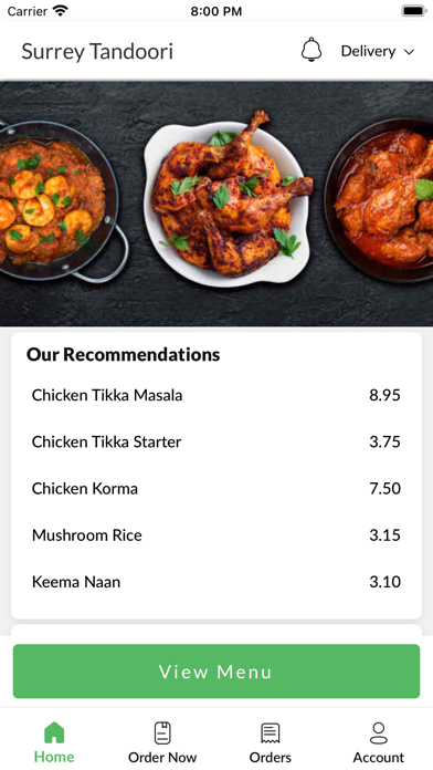 Surrey Tandoori Screenshot
