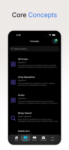 DSA Master - Data & Algorithms iPhone screenshot