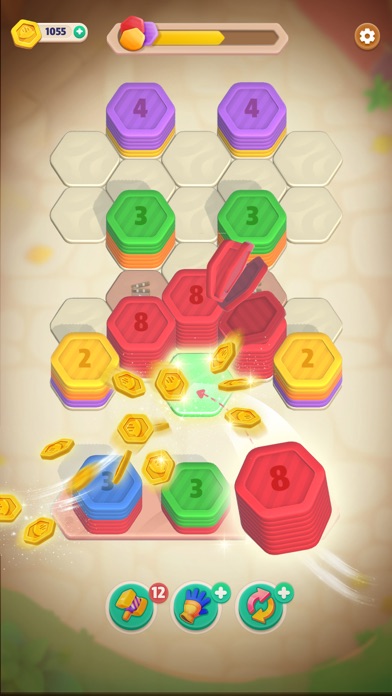 Hexa Stack: Color Sort Puzzle Screenshot