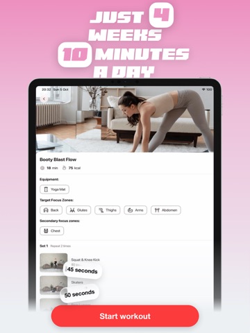 Women Workout at Home: FitFem iPad screenshot
