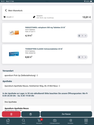 apondium App iPad screenshot
