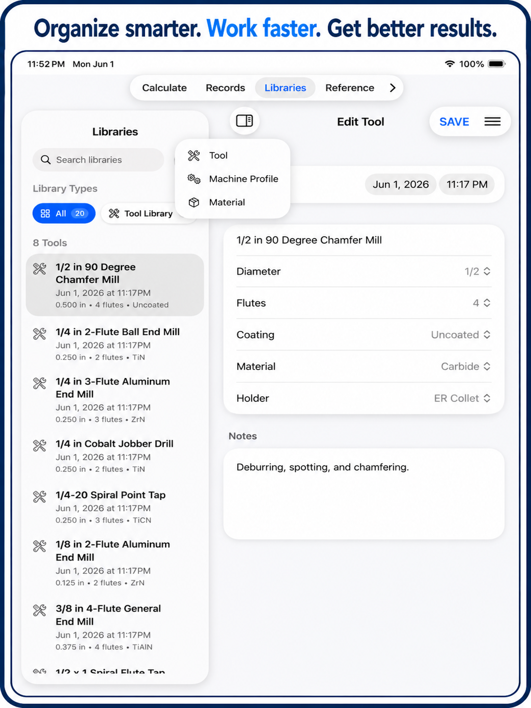 CNC Milling Speeds & Feeds Pro screenshot 6