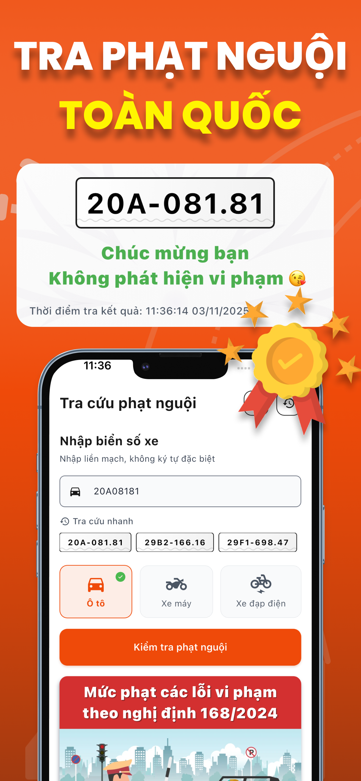 Tra Phạt Nguội Giao Thông PRO