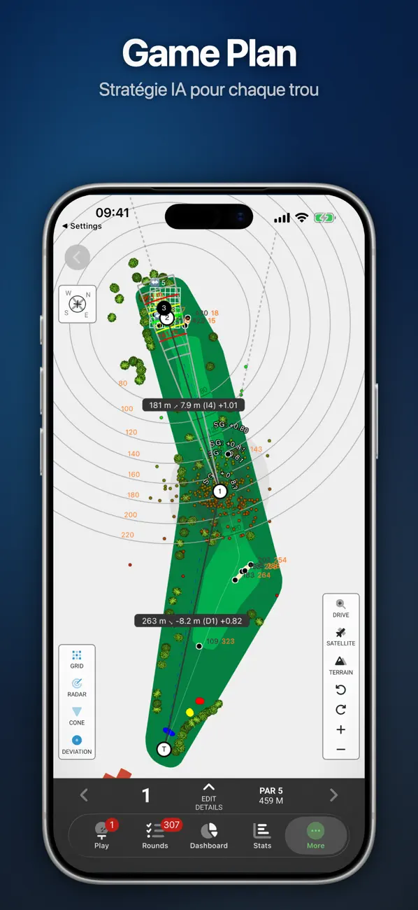 Screenshot #2 pour bebrassie: Golf GPS & Score