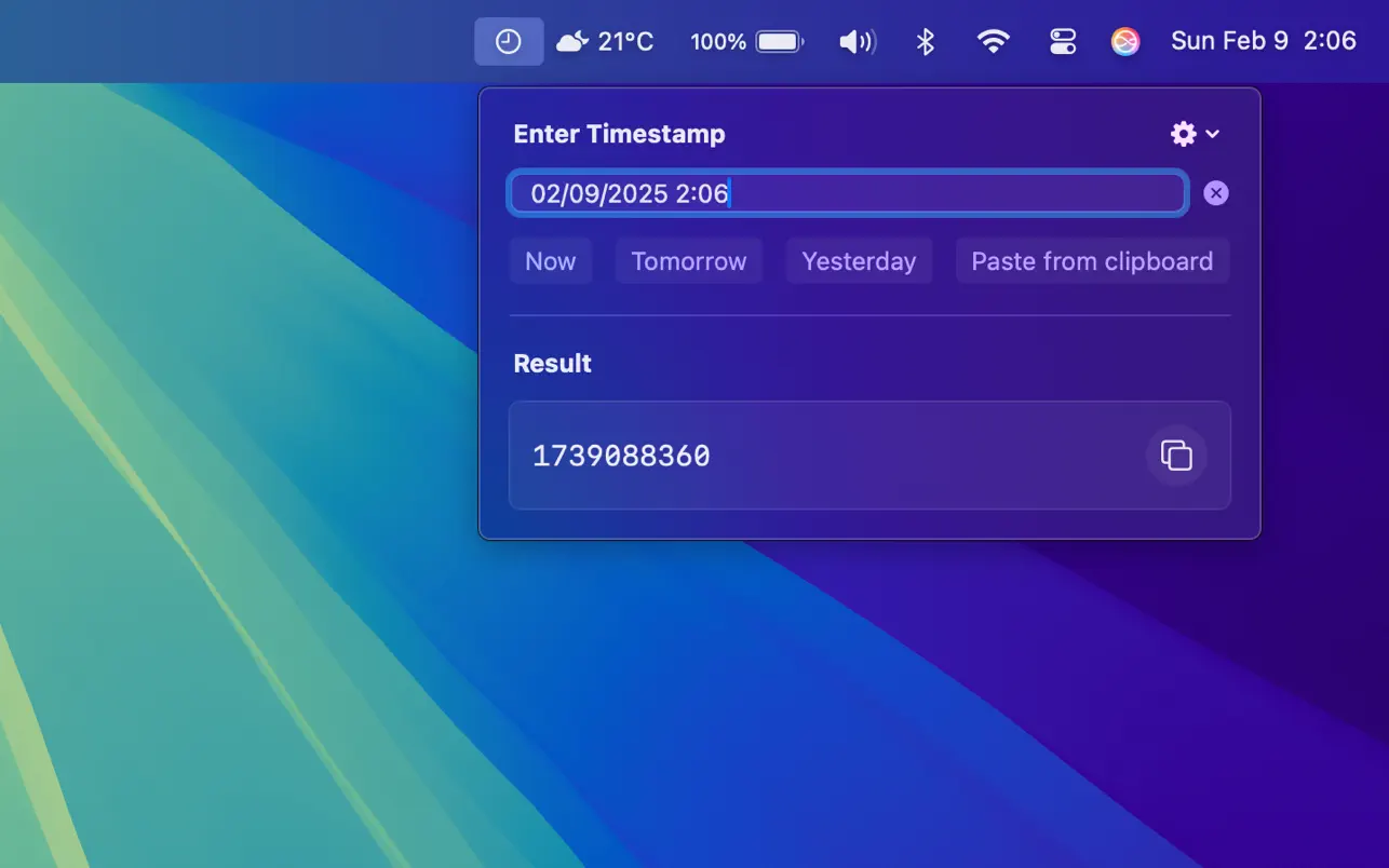 #2. Epoch2Date (macOS) 게시자: Sai Sharan Yalamarty