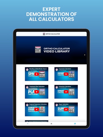 Ortho Calculator iPad screenshot