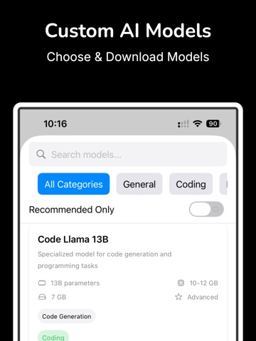 aiME - Offline AI / Local AI iPad screenshot