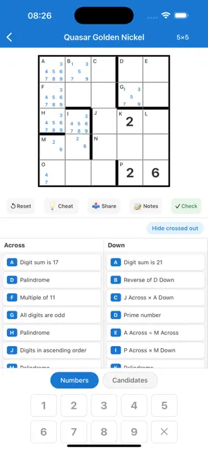 NumCross Puzzle screenshot 1