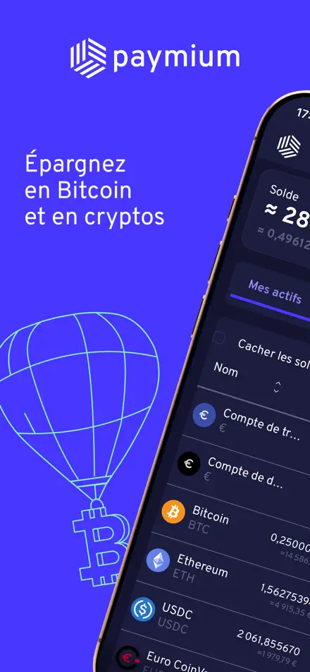 Paymium app screenshot 1