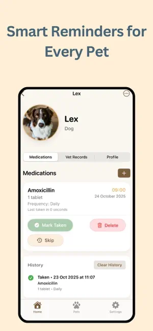PetMed: Pill Reminder, Vet Log screenshot 3