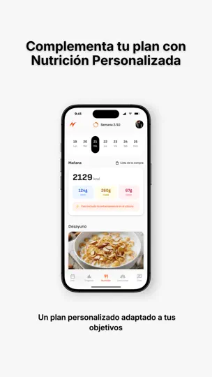 Captura de pantalla de RunnerPro: Entrenador Running en iPhone 9