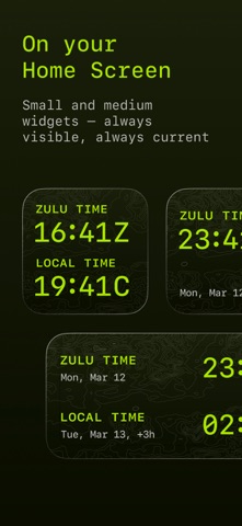 Zulu Time Military Clock iPhone screenshot