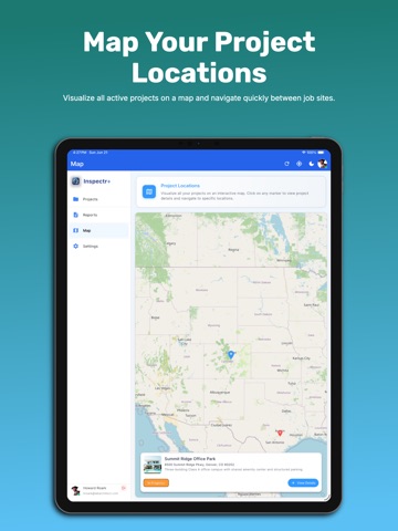 Site Inspection: Inspectr+ iPad screenshot