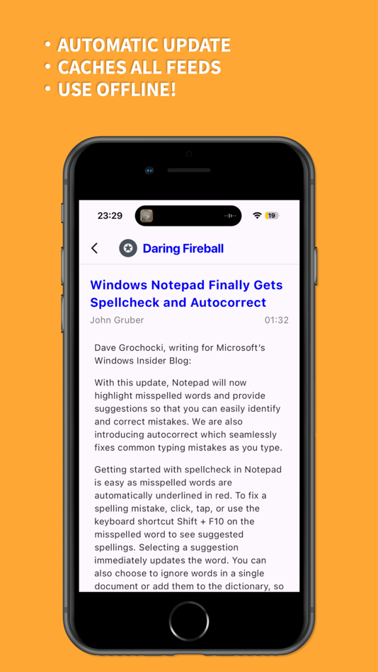 #2. Offline RSS (iOS) 由: Giles Goddard