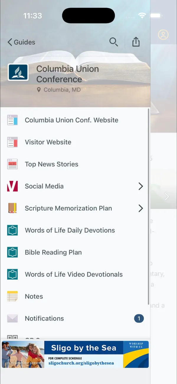 Screenshot #1 pour Columbia Union Conference