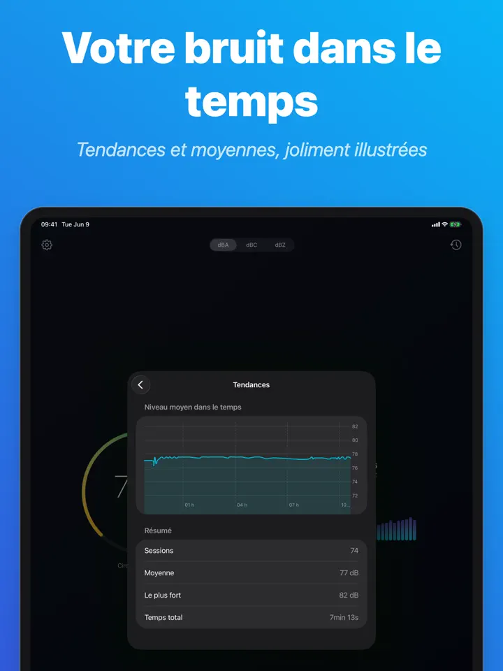 dB Meter Pro sur iPad : capture d’écran 5 sur 5