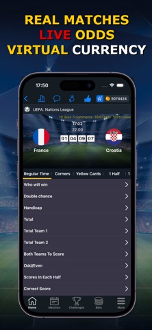 Bet Up - Sports Betting Game iPhone screenshot 2