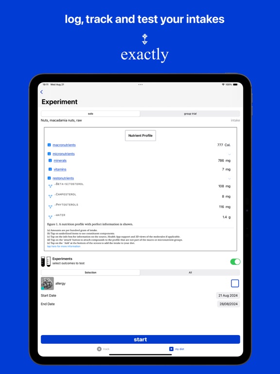 Screenshot #5 pour intakeroo - clean food tracker