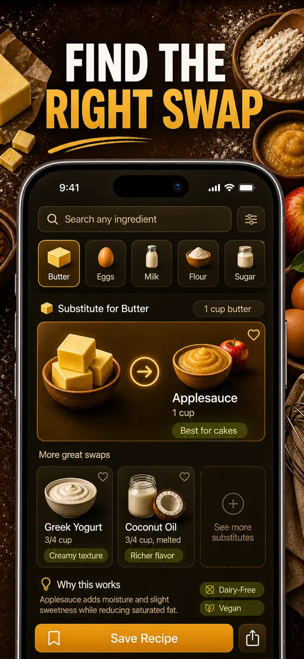 Screenshot #1 pour Substituts d'Ingrédients