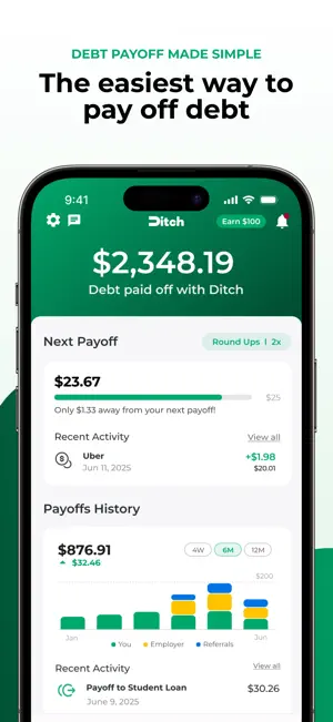 Ditch: Pay Off Debt Faster screenshot 1