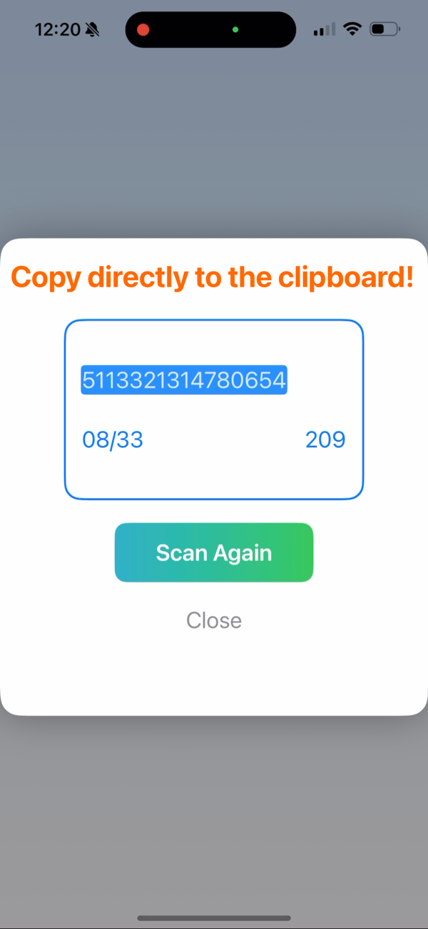 Card2Clip screenshot 3