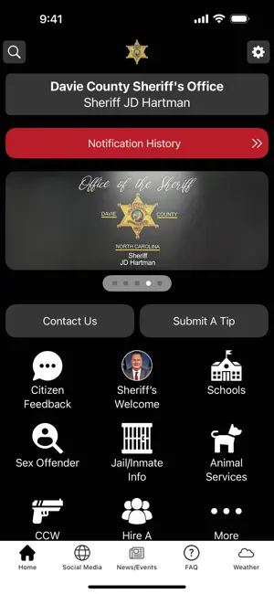 Davie County Sheriff Office NC screenshot 1