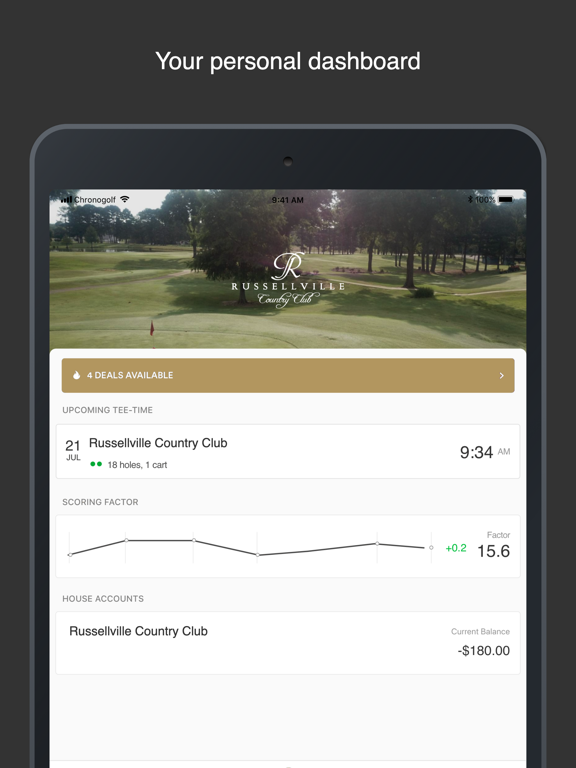 Russellville CC iPad screenshot 1 - Sports app